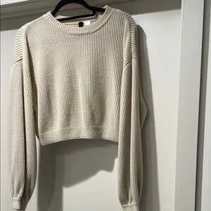 Cropped Knit Sweater